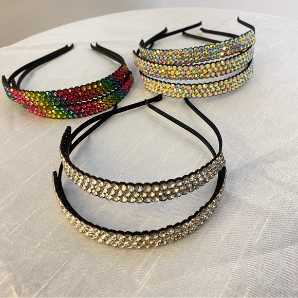 Accessories - Wholesale Rhinestone Headband Set of 3